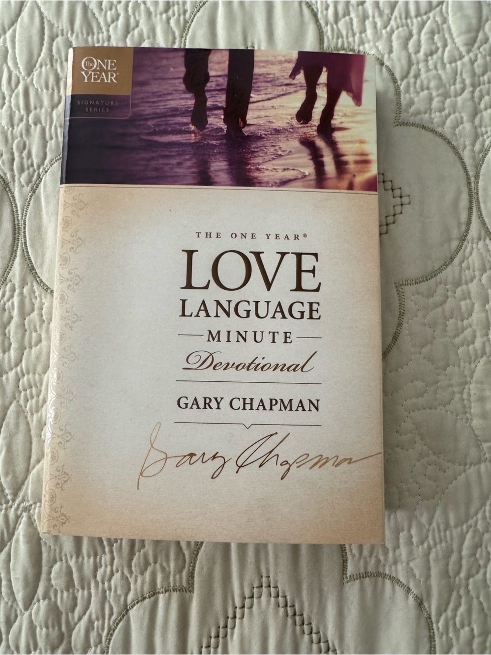 The One Year Love Language Minute Devotional - Cream